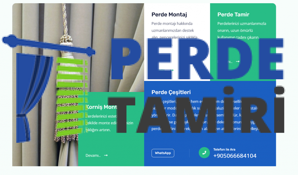 Burdur Perde Tamir Servisi